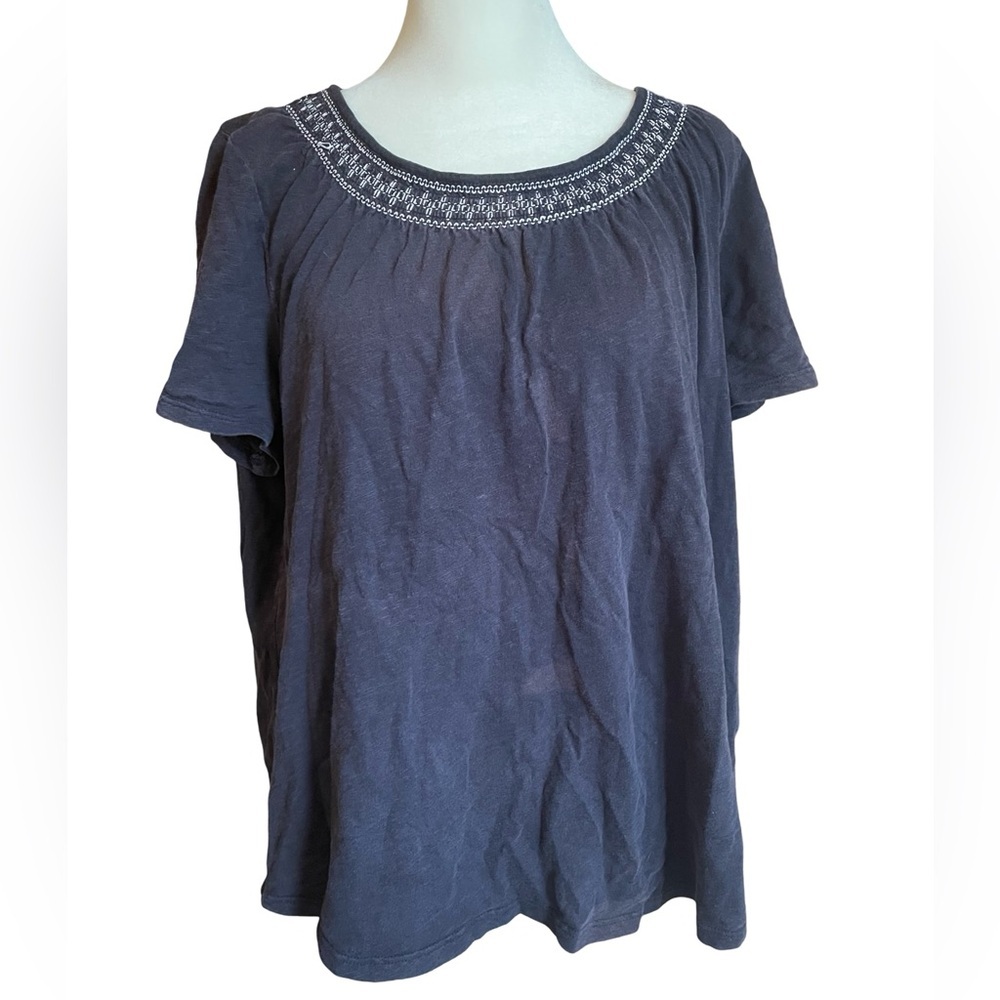 Talbots comfy tee with neck detail XLP